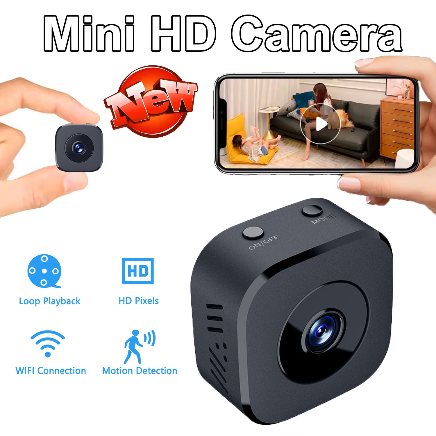 Home Security Prices - Beveiligingscamera 4K Mini Full Color Nachtzicht