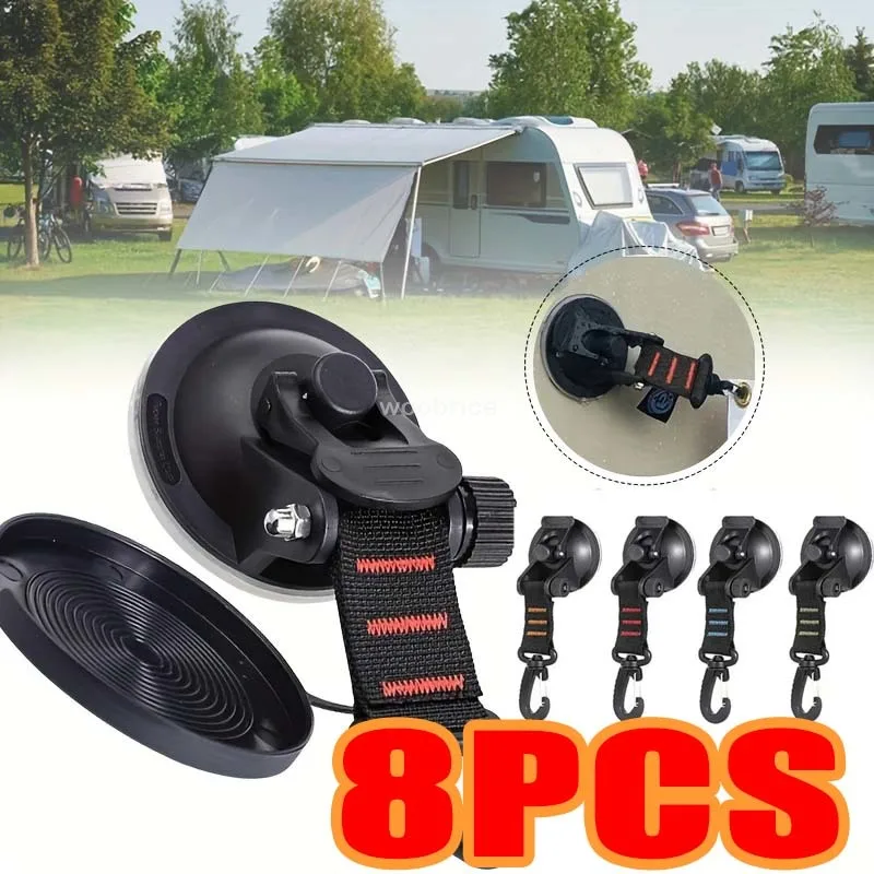 Home Security Outdoor - 1/8 Stuks Auto Tent Zuignappen Outdoor