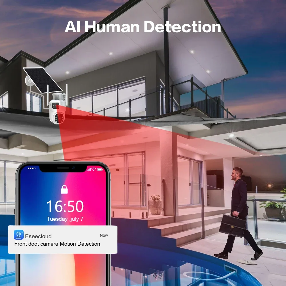 4K 8mp Dual Lens Wifi Solar Cc - Home Security Premium recensie en prijs