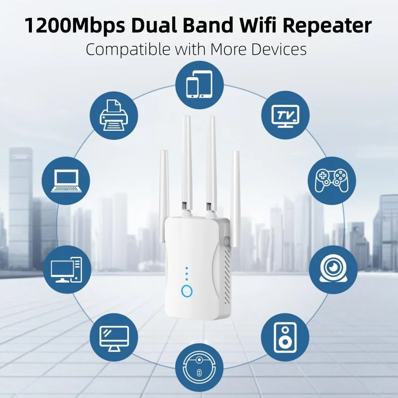 1200Mbps Dual Band WiFi Repeat - Home Security Outdoor recensie en prijs
