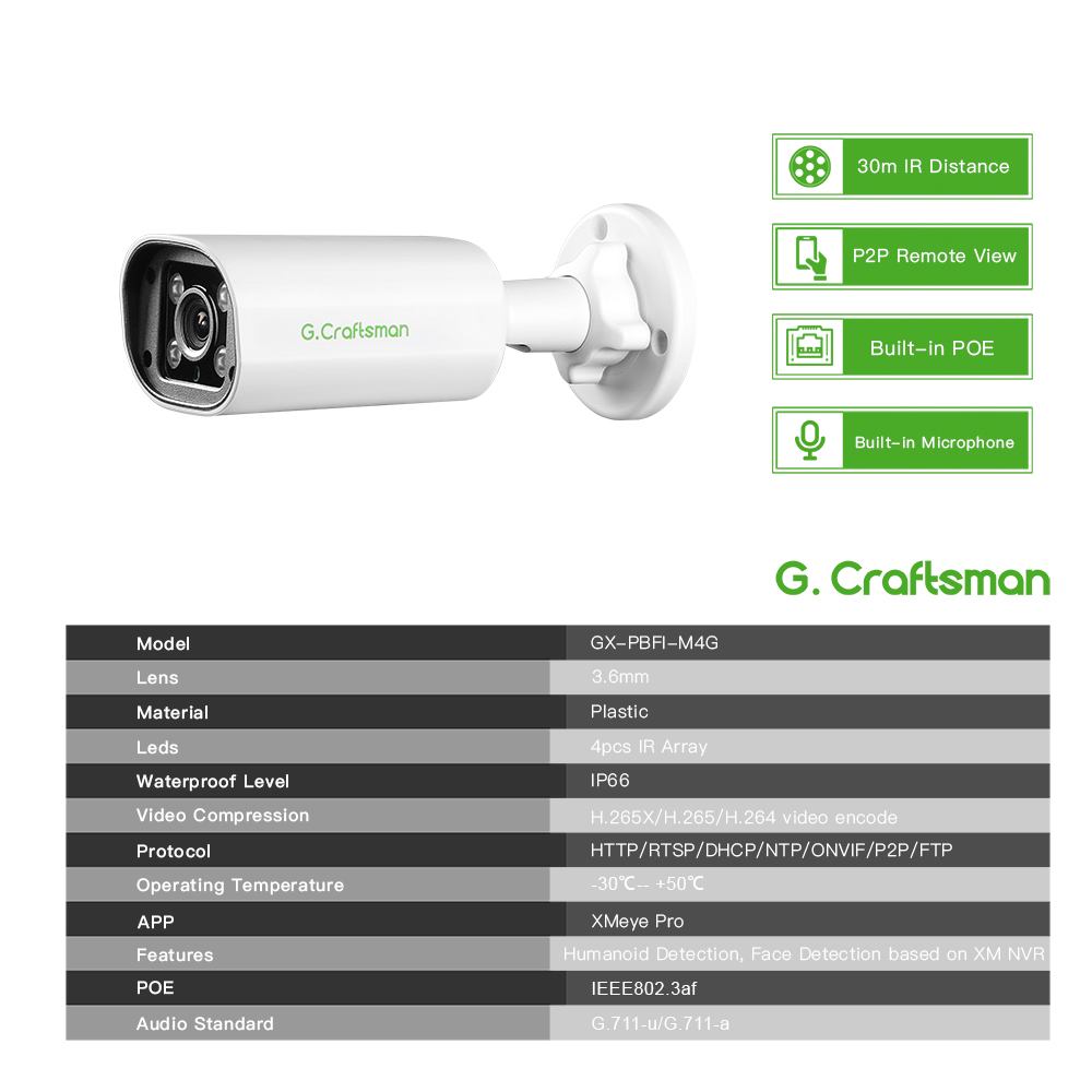 C GC PB 4MP POE IP-camera, ing - Home Security Adt recensie en prijs